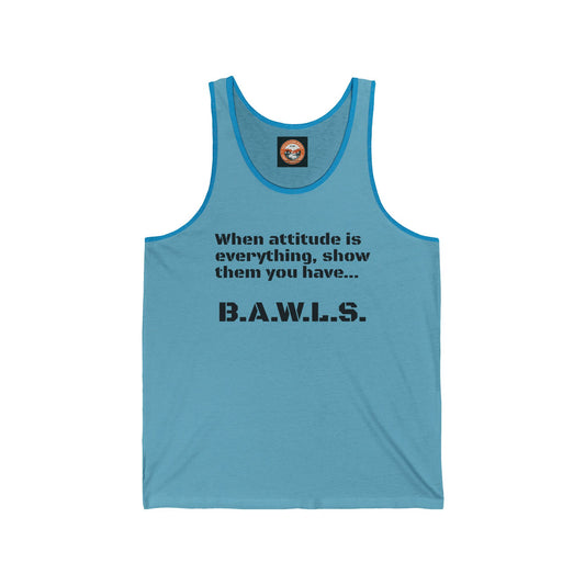Bad Attitude Unisex Tank Top - Motivational Apparel for Confident Individuals, Sportswear, Casual Wear, Gift Idea for Him or Her