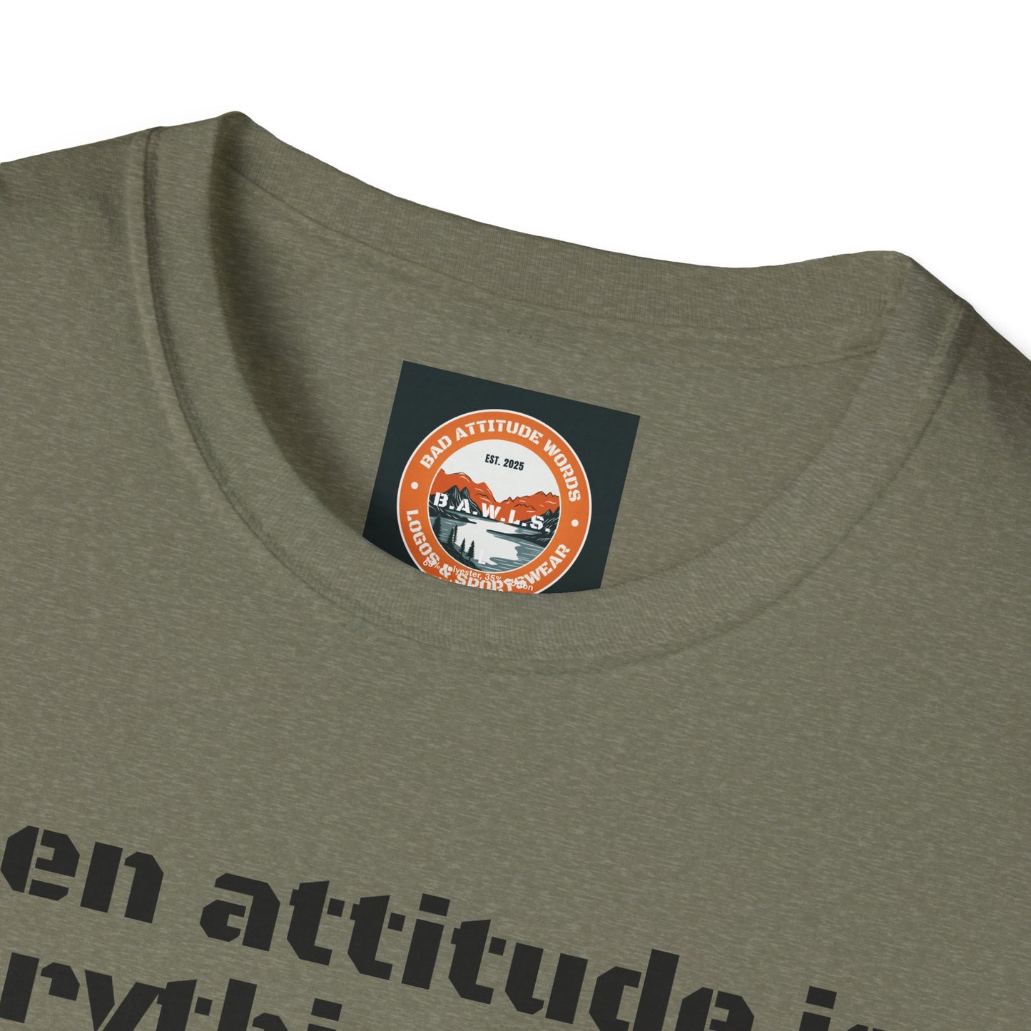B.A.W.L.S. Bad Attitude T-Shirt - Casual Statement Tee for Confidence and Expression