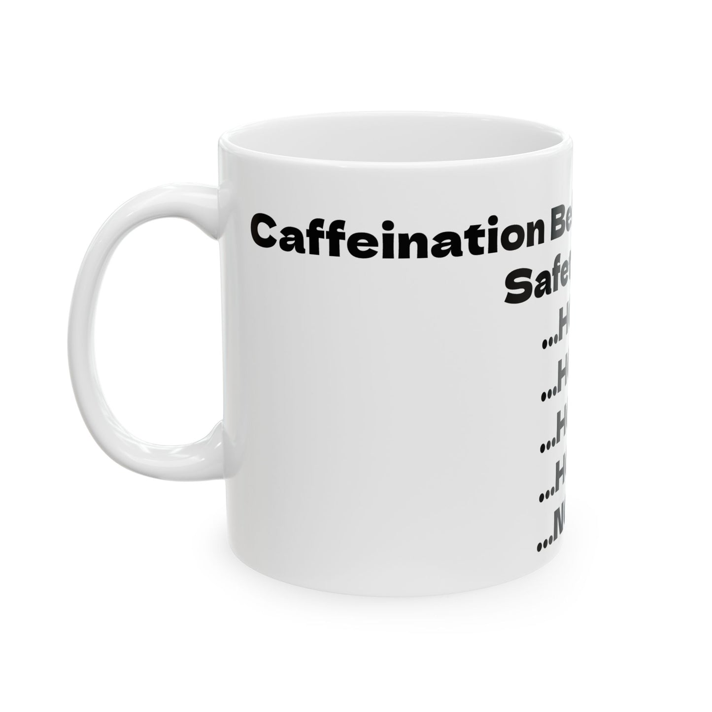 Safety Chart Ceramic Mug | Funny Coffee Cup | Unique Gift for Safety Professionals | Office Humor | Motivational Drinkware